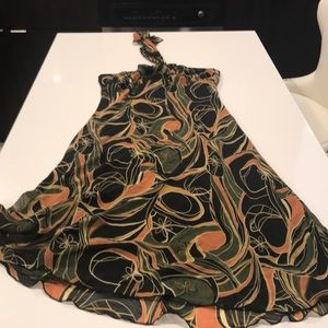 Halter printed dress